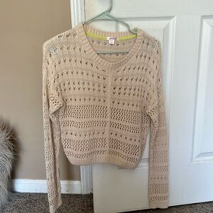 CROPPED KNIT SWEATER
